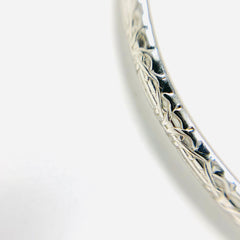 Woman’s White Gold Bangle Bracelet - ONeil's Jewelry 