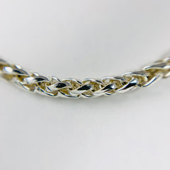 Men's Wheat Style Sterling Silver Chain - ONeil's Jewelry 